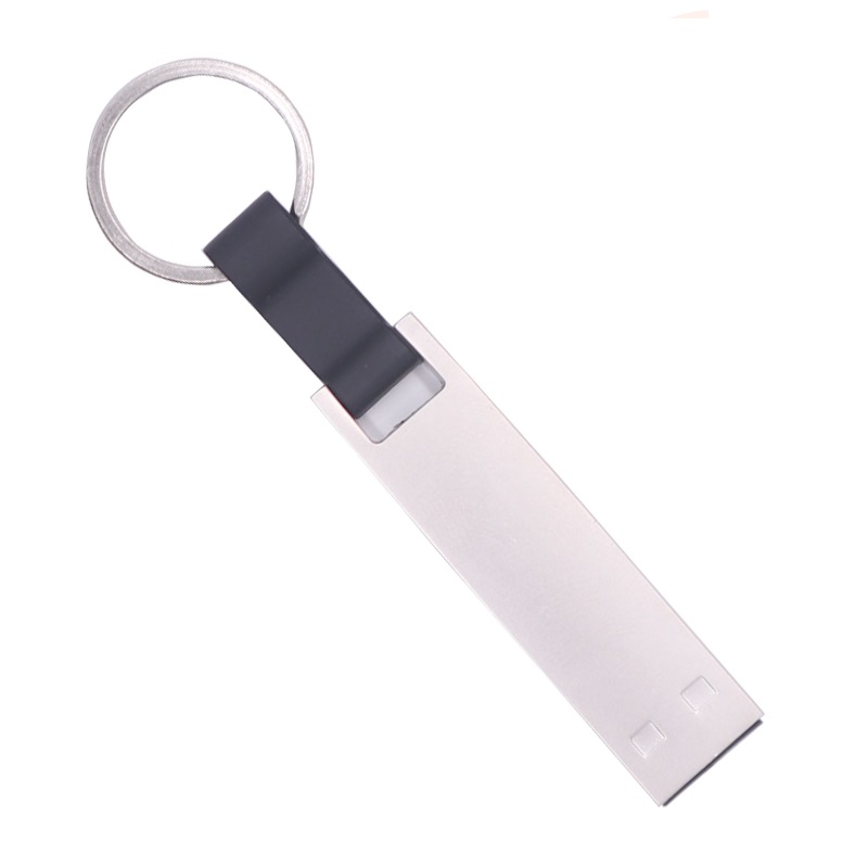 Metal usb flash drive with PU key ring