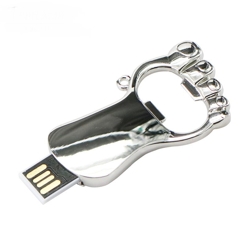 Foot shape Metal Bottle opener +usb flash drive 