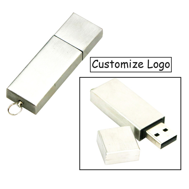 Slivery metal usb flash drive