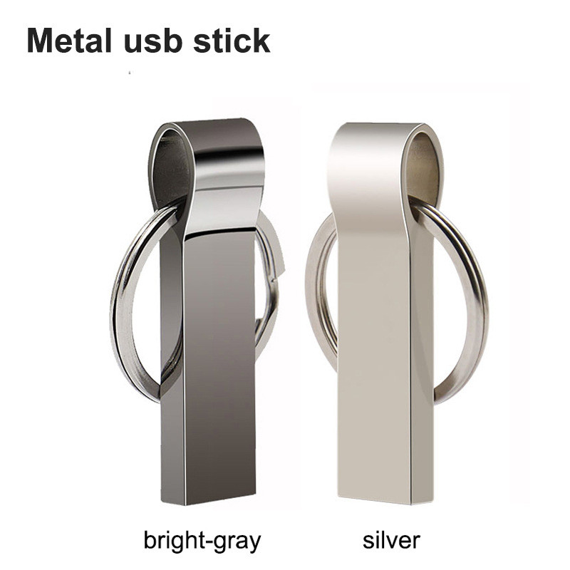 Metal usb stick with keyring