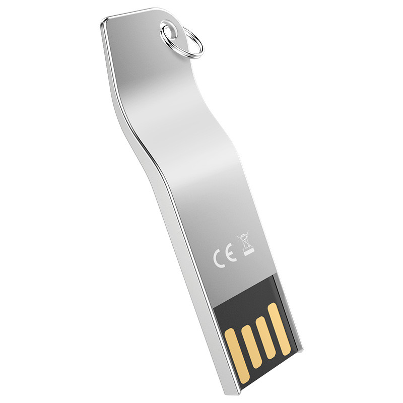 Long curved metal usb flash drive