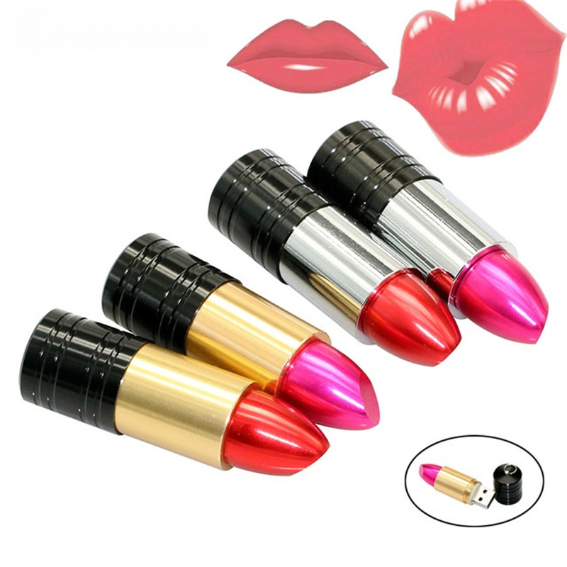 Lipstick metal USB flash drive