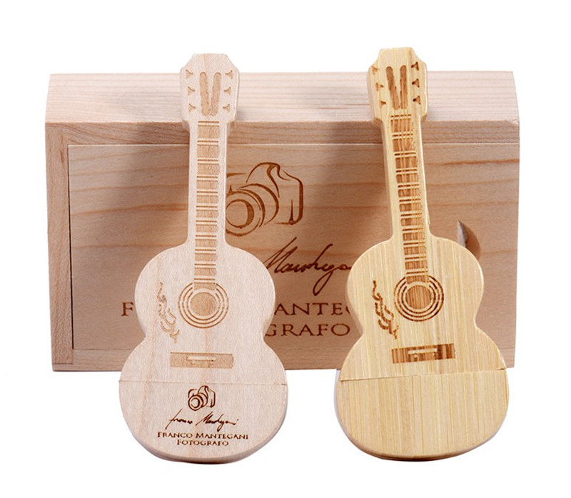 Guitar Style Wooden usb + wood box