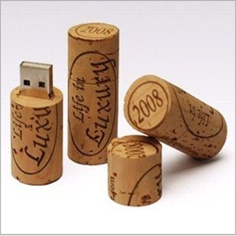 Usb flash drive wine bottle cork design 