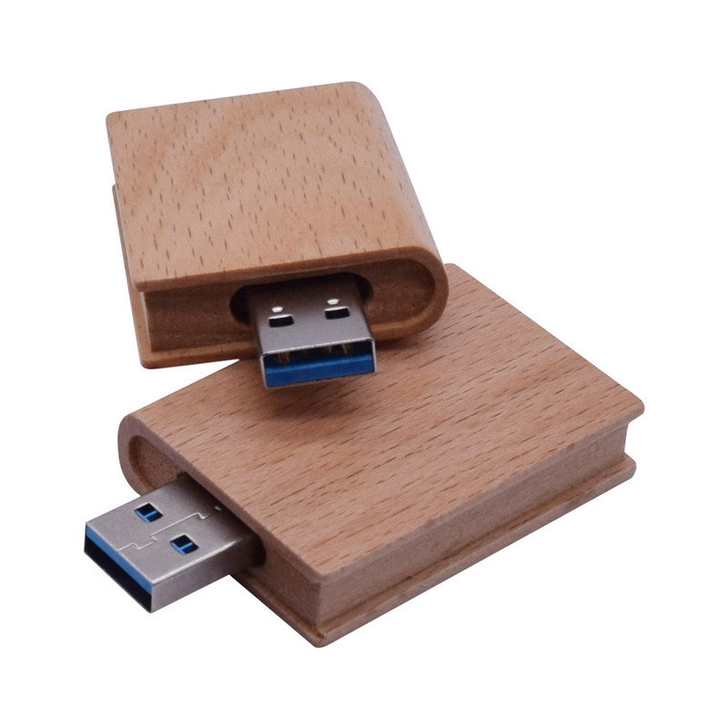 Book shape Pendrive wood usb