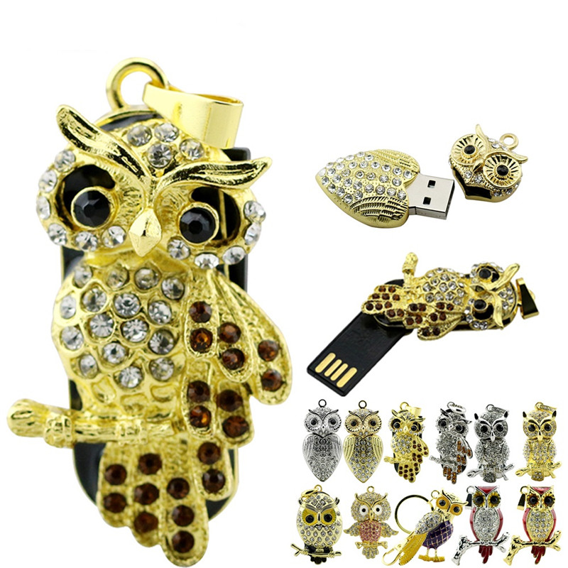 Crystal Owl / Bird usb flash drive