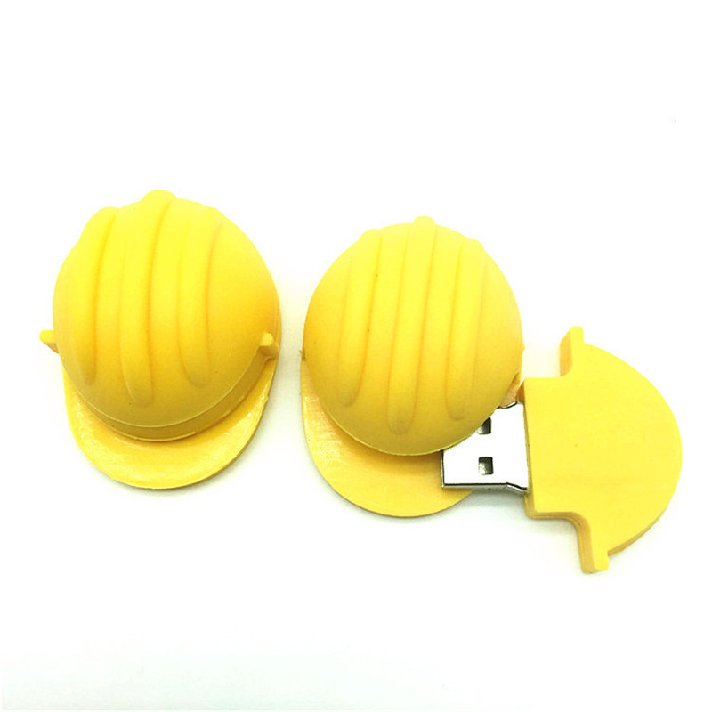 Hard hat style USB flash drive