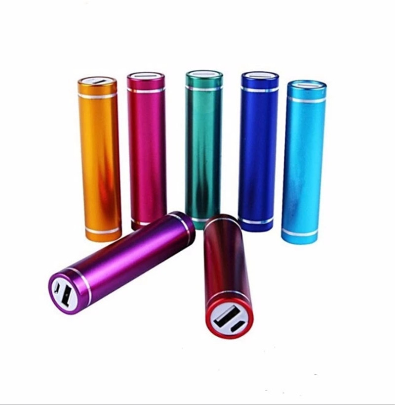 Metal cylinder power bank 2600mah