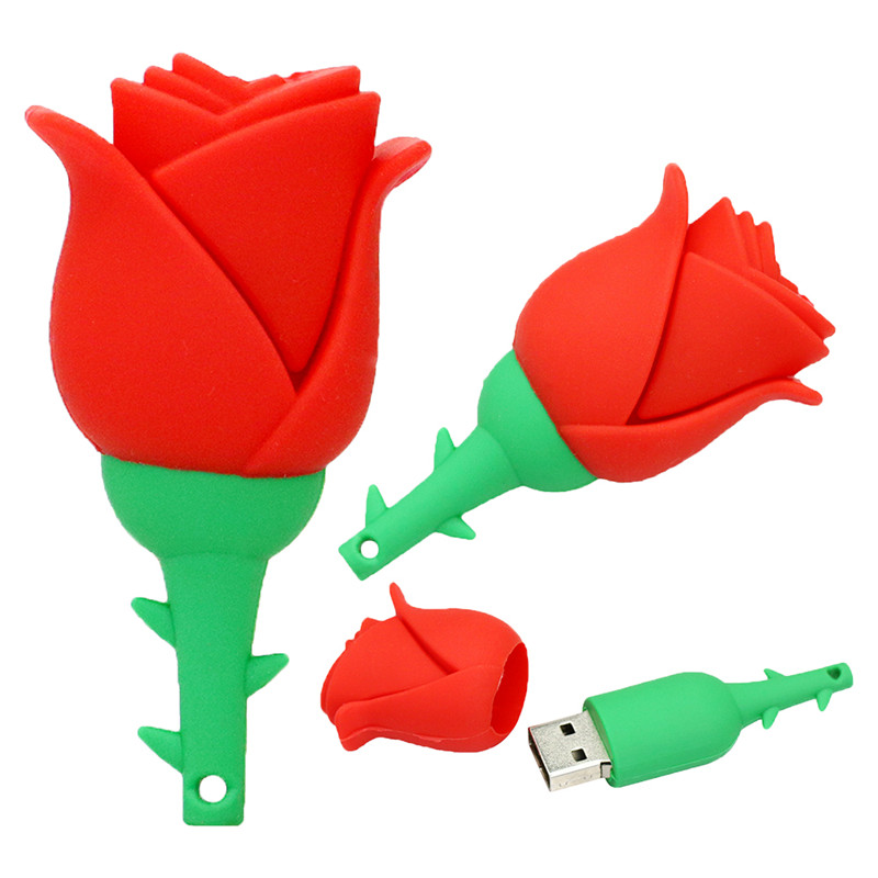 Rose USB flash drive Valentine's day gifts