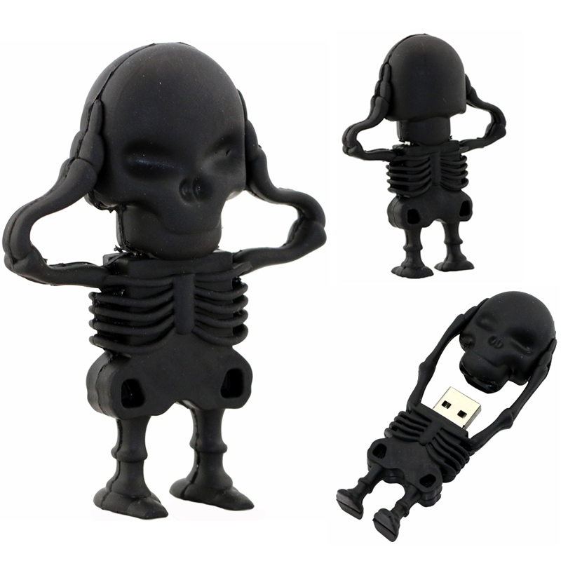 Skull design Usb mini flash drive