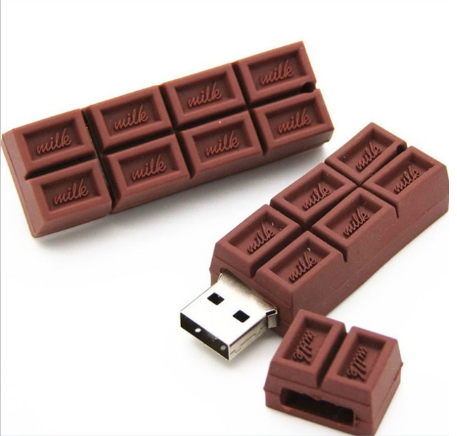 Chocolate PVC pendrive usb 2.0