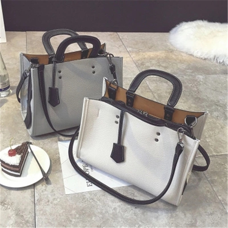 Large capacity single-shoulder pu women bag