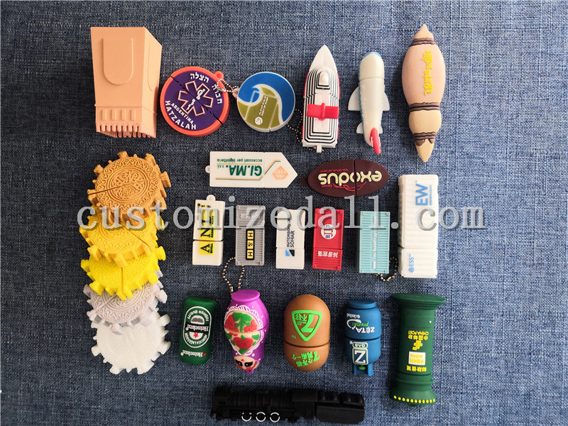 3D Customized PVC usb flash drive