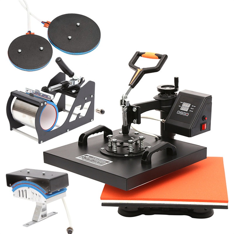 5 in 1 Combo Flatbed Heat Press Machine