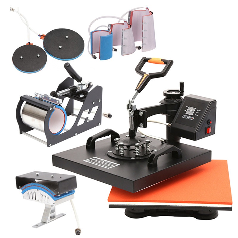 8 in 1 Combo Flatbed Heat Press Machine