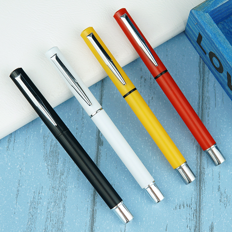 Neutral business pen with metal hook